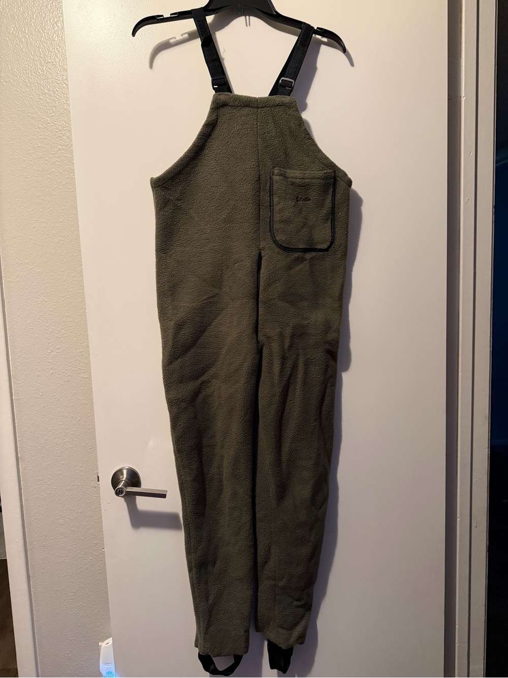 Olive Green Fleece Overalls - Cozy One-Piece